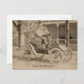 Carte Postale Voiture Vintage (Devant / Derrière)