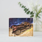 Carte Postale Voiture vintage classique 1937 (Debout devant)