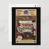 Carte Postale Voitures à compartiments Pullman et à travers les  (Devant / Derrière)