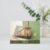 Carte Postale Voitures à grains dans Spirit River Alberta Canada (Debout devant)