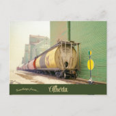 Carte Postale Voitures à grains dans Spirit River Alberta Canada (Devant)