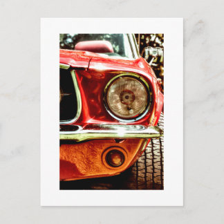 Carte Postale Voitures Américaines Classiques - Rouge (0275)