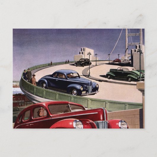 Carte Postale Voitures anciennes (Devant)