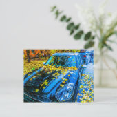 Carte Postale Voitures, car (Debout devant)