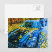 Carte Postale Voitures, car (Devant / Derrière)