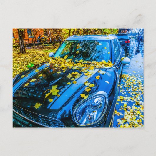 Carte Postale Voitures, car (Devant)