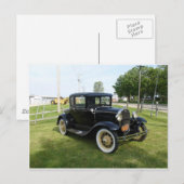 Carte Postale Voitures classiques (Devant / Derrière)