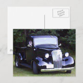 Carte Postale Voitures classiques - Camion Vintage de ramassage  (Devant / Derrière)