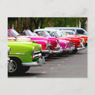 Carte Postale Voitures classiques de Cuba