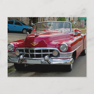 Carte Postale Voitures classiques de Cuba Moteur de feu rouge co