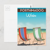 Carte Postale Voitures de chemin de fer vintage (Devant / Derrière)