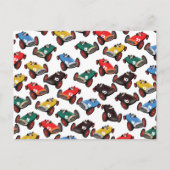 Carte Postale Voitures de course vintages (Devant)