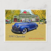 Carte Postale Voitures de croisière classiques 1941 Chevy (Devant)