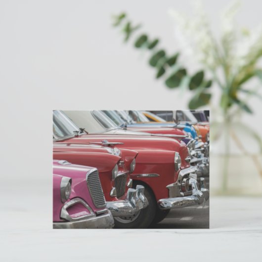 Carte Postale Voitures de La Havane (Debout devant)