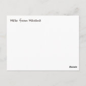 Carte Postale Voitures de La Havane (Dos)