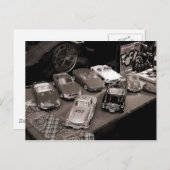 Carte Postale Voitures modèles (Devant / Derrière)