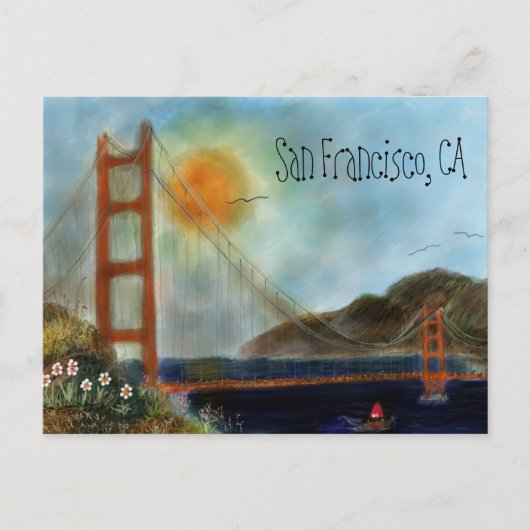 Carte Postale Voitures postales du San Francisco Golden Gate Bri (Devant)