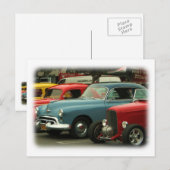 Carte postale Voitures Vintage ! (Devant / Derrière)