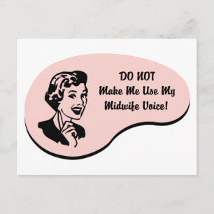 Carte Postale Voix de sage-femme