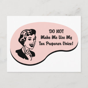Carte Postale Voix du préparateur fiscal
