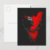 Carte Postale Voix en rouge (Devant / Derrière)
