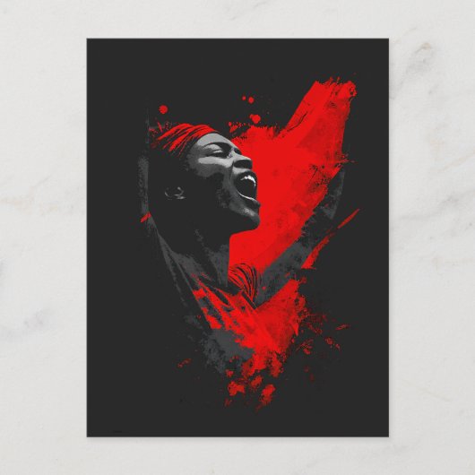 Carte Postale Voix en rouge (Devant)