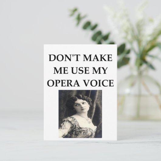 Carte Postale voix opéra (Debout devant)
