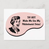 Carte Postale Voix phlébotomiste (Devant)