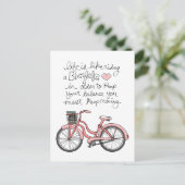 Carte Postale vol25 vie c'est comme rouler à vélo (Debout devant)