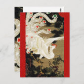 Carte Postale VOL AMOUR PHOENIX, Plumes, Coeurs Saint-Valentin (Devant / Derrière)