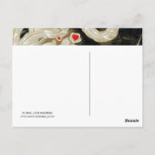 Carte Postale VOL AMOUR PHOENIX, Plumes, Coeurs Saint-Valentin (Dos)