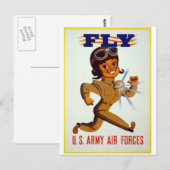 Carte Postale Vol - Armée de l'air des États-Unis (Devant / Derrière)