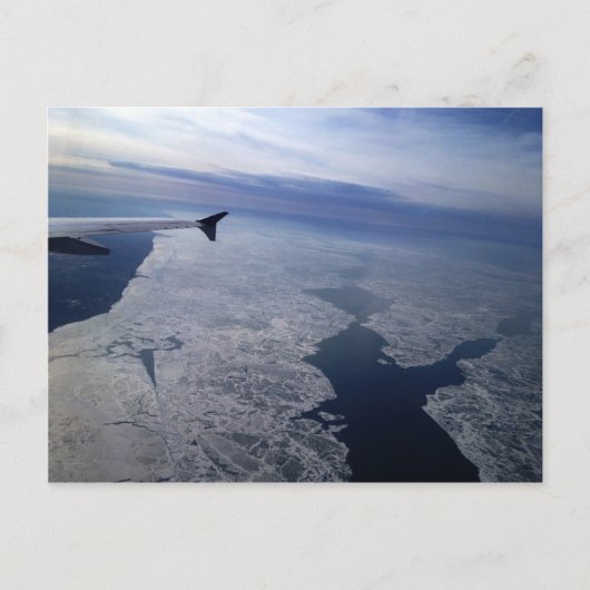 Carte Postale Vol au-dessus des eaux gelées (Devant)