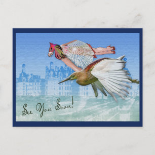 Carte Postale Vol Bizarre - Retour De Vacances