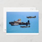 Carte Postale Vol commémoratif de la bataille d'Angleterre (Devant / Derrière)