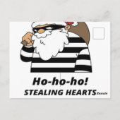 Carte Postale vol de cœur de Noël (Dos)
