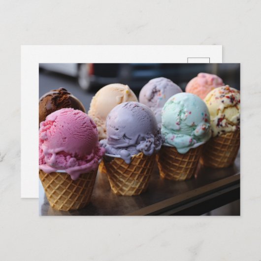 Carte Postale Vol de glace (Devant / Derrière)