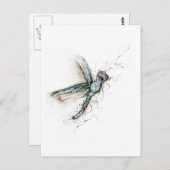 Carte Postale Vol de la libellule (Devant / Derrière)