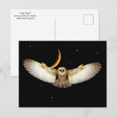 Carte postale "Vol de nuit" (Devant / Derrière)