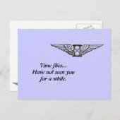 Carte Postale Vol de temps (Devant / Derrière)