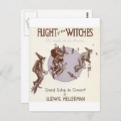 Carte Postale Vol des sorcières (Devant / Derrière)