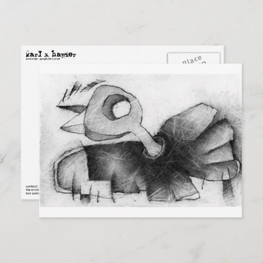 Carte Postale vol d'oiseau (Devant / Derrière)