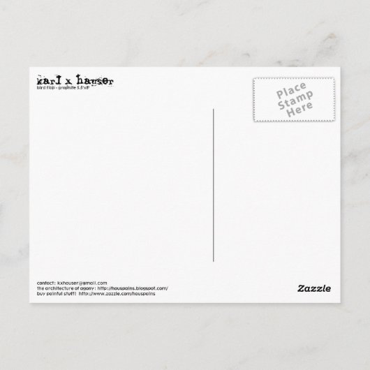 Carte Postale vol d'oiseau (Dos)