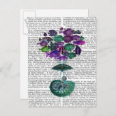 Carte Postale Vol Du Ballon À Air Chaud Poisson (Devant / Derrière)