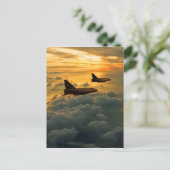 Carte Postale Vol du coucher de soleil de Lightning Electric (Debout devant)