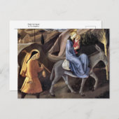 Carte Postale Vol en Egypte par Fra Angelico (Devant / Derrière)