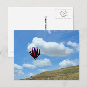 Carte postale - Vol en montgolfière