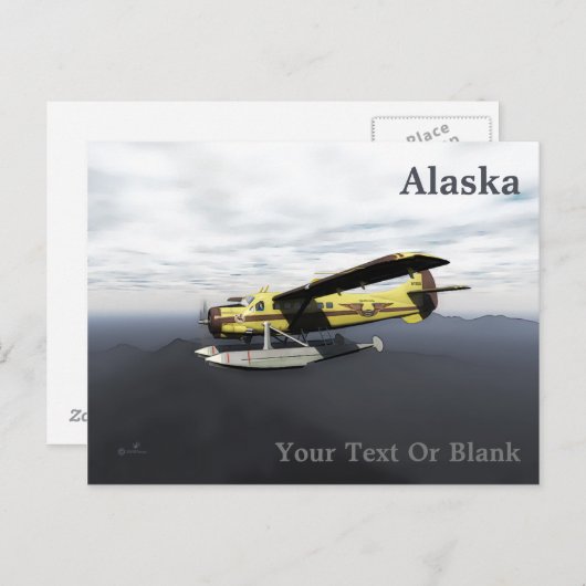 Carte Postale Vol Moose Aviation de Havilland DH3-C Otter (Devant / Derrière)