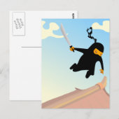 Carte Postale Vol Ninja (Devant / Derrière)