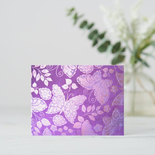 Carte Postale vol par papillon (Debout devant)